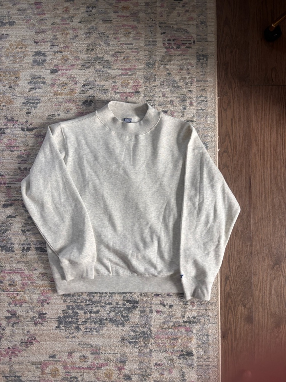 Women's MOCK NECK Sweater in Light Gray